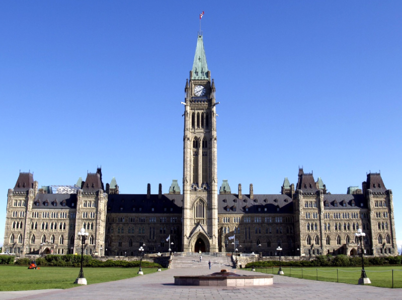 Canada’s Parliament building. Members of Parliament passed hate-crime law removing religious defense on June 17, 2026.