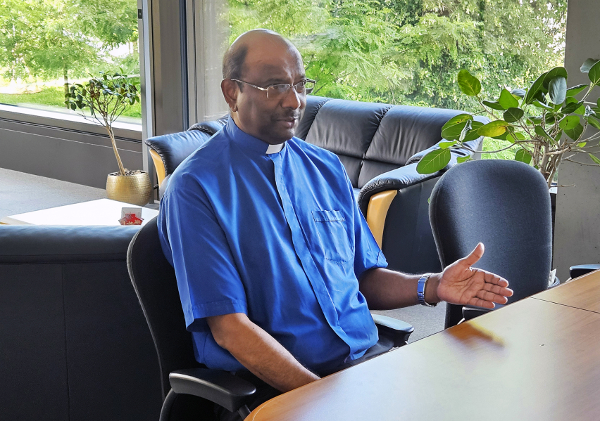 WCC General Secretary Rev. Prof. Dr Jerry Pillay during his exclusive interview with Christian Daily International at the Ecumenical Centre in Geneva.