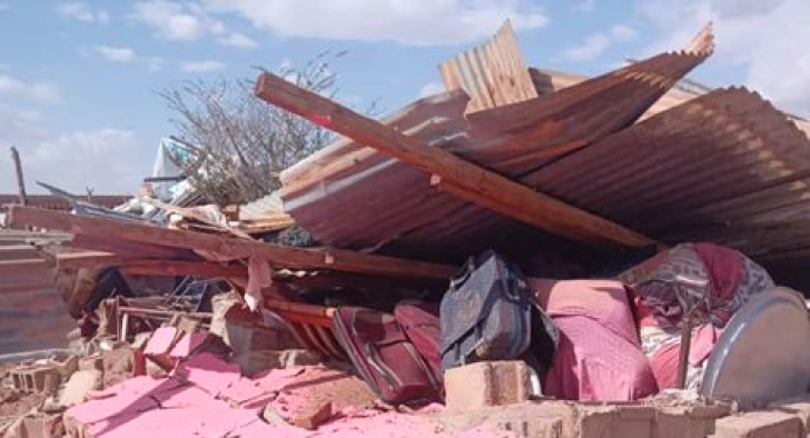 Church building demolished in Khartoum North, Sudan on July 8, 2025.