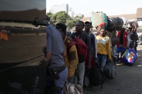 Migrants line up to leave South Africa on Monday, June 30, 2026, as an unofficial deadline set by anti-immigration groups demanding their departure took effect. Nearly 25,000 foreign nationals left the country amid the crisis, while many others sought ref