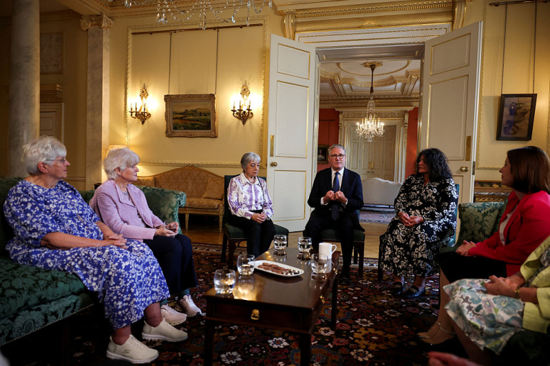 LONDON, ENGLAND - JULY 2: Britains Prime Minister Keir Starmer attends a meeting with campaigners to discuss historical forced adoption at Downing Street on July 02, 2026 in London, England.