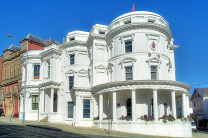 The House of Keys building in Douglas, seat of the Isle of Mans parliament.