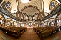 An interior view of the Passionskirche (Passion Church) in Berlin, Germany, Dec. 4, 2020.