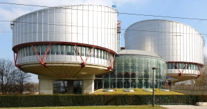 European Court of Human Rights building in Strasbourg, France.