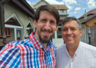 Mircea Cristian and his son Timotei.