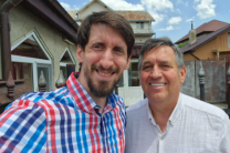 Mircea Cristian and his son Timotei.