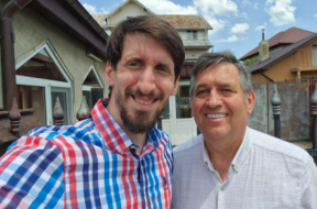Mircea Cristian and his son Timotei.