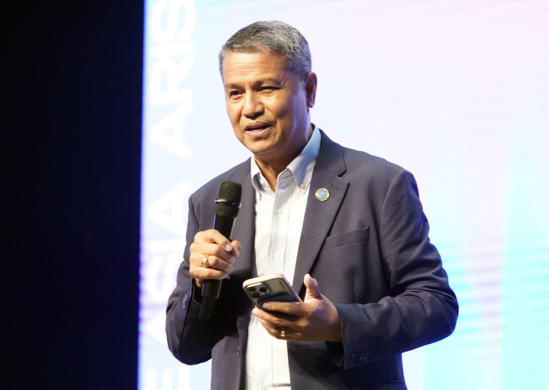 Bishop Noel Pantoja, National Director of the Philippines Council of Evangelical Churches and chair of the Arise Asia board, addresses delegates at the opening session of the Arise Asia 2026 Congress in Manila, Philippines, July 27, 2026.