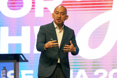 Pastor Wayne Chen, director of Radius Asia, addresses delegates during the opening night of the Arise Asia 2026 Congress in Manila, Philippines, July 27, 2026.