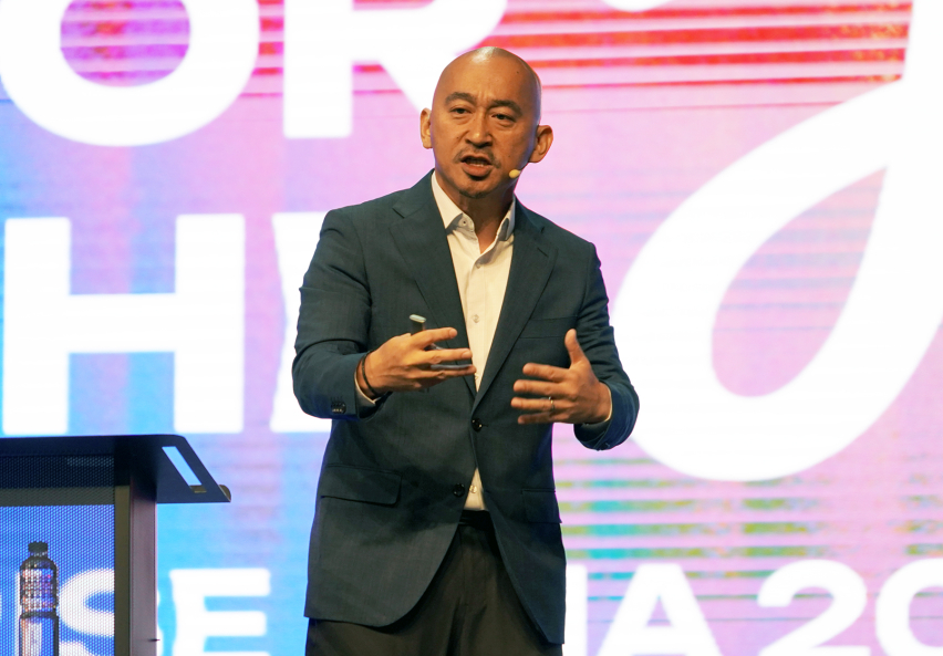 Pastor Wayne Chen, director of Radius Asia, addresses delegates during the opening night of the Arise Asia 2026 Congress in Manila, Philippines, July 27, 2026.