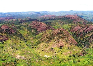 The Nuba Mountains in southern Sudan.