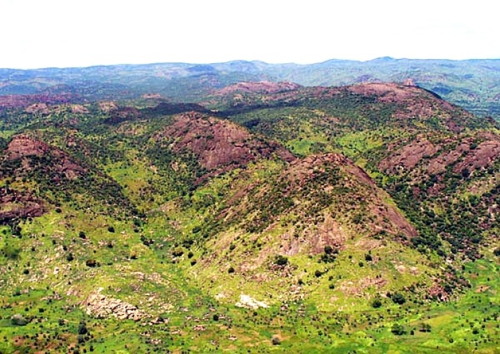 The Nuba Mountains in southern Sudan.