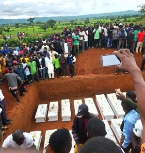 Aug. 1 funeral held for Christians killed in Naridon village, Kauru County, Kaduna state, Nigeria on July 26, 2026.