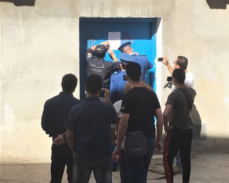 Sealing of Tafath church in Tizi-Ouzou, Algeria on Oct. 16, 2019.