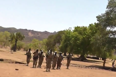 Members of the SPLA in Nuba Mountains in video recording from 2014.