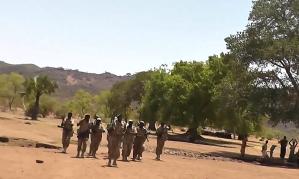 Members of the SPLA in Nuba Mountains in video recording from 2014.