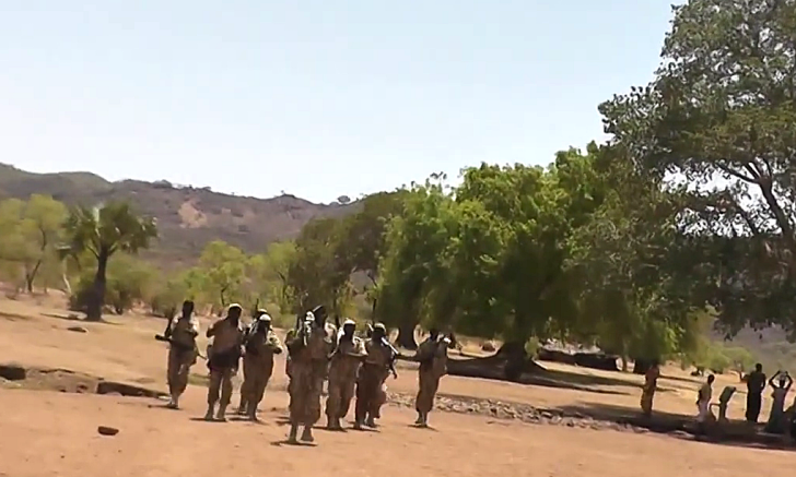 Members of the SPLA in Nuba Mountains in video recording from 2014.