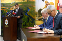 Jordanian officials sign four project agreements totaling $120 million for development of lands surrounding the Baptism Site of Jesus Christ (Al-Maghtas), Aug. 12, 2026.
