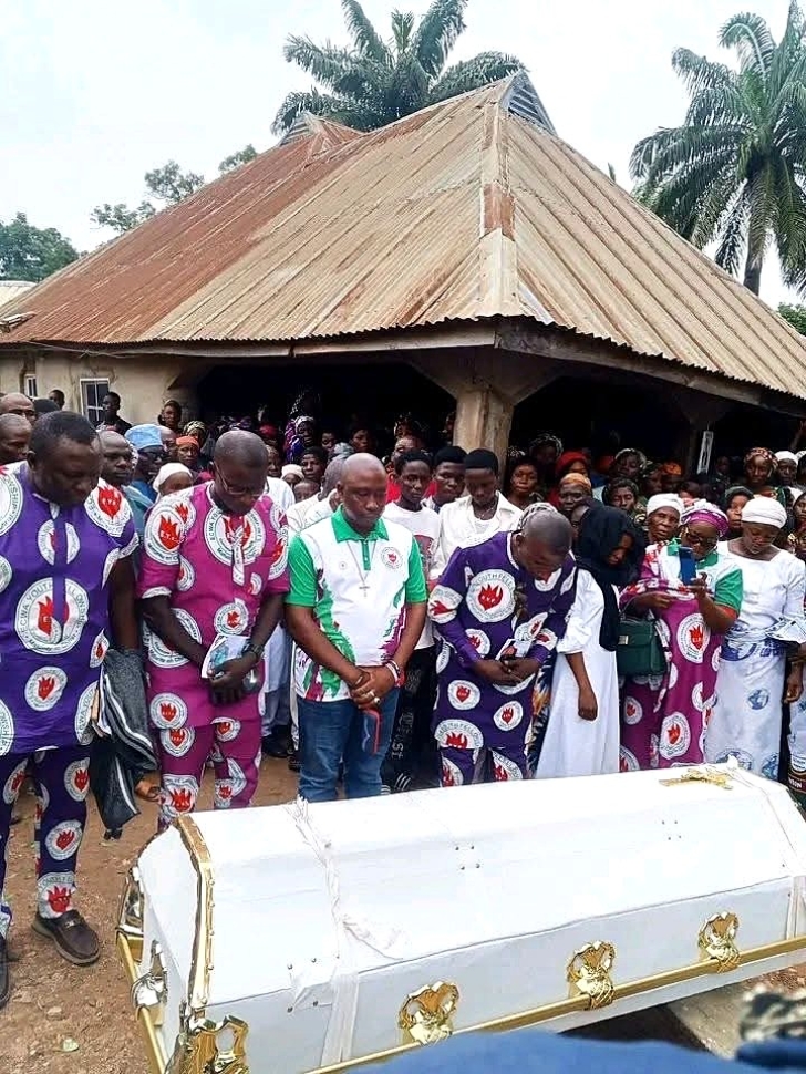 Burial service for Christian youth leader Filibus Usman Kuje on Aug. 10, 2026 in Amaha village, Kokona County, Nasarawa state, Nigeria.