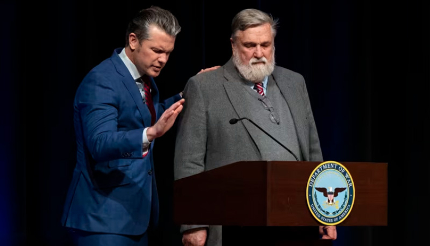 Hegseth prays for Wilson