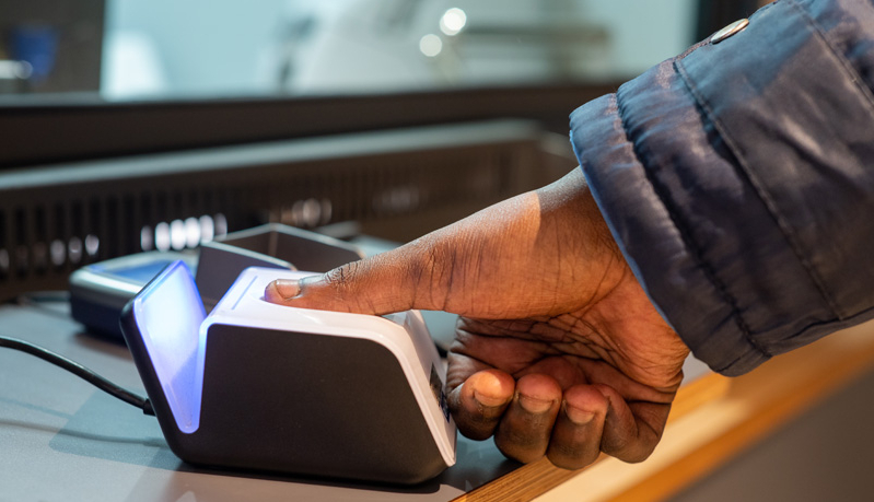 Fingerprint scan