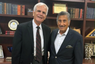 Rev. Dr. Michael Youssef, right, with Rev. Dr. Imad Shehadeh, president of the Jordan Evangelical Theological Seminary.