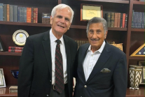 Rev. Dr. Michael Youssef, right, with Rev. Dr. Imad Shehadeh, president of the Jordan Evangelical Theological Seminary.