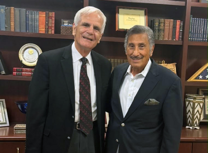 Rev. Dr. Michael Youssef, right, with Rev. Dr. Imad Shehadeh, president of the Jordan Evangelical Theological Seminary.