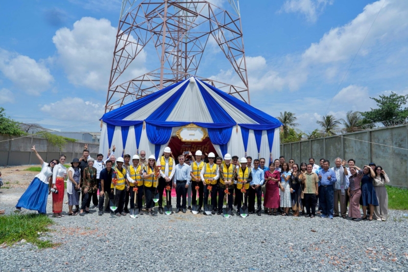 A groundbreaking ceremony in Phnom Penh marks the start of construction on a new FEBC ministry center for Voice of Love Cambodia, which will house radio, podcast and video production studios.