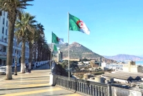 Beach front in Oran, Algeria.