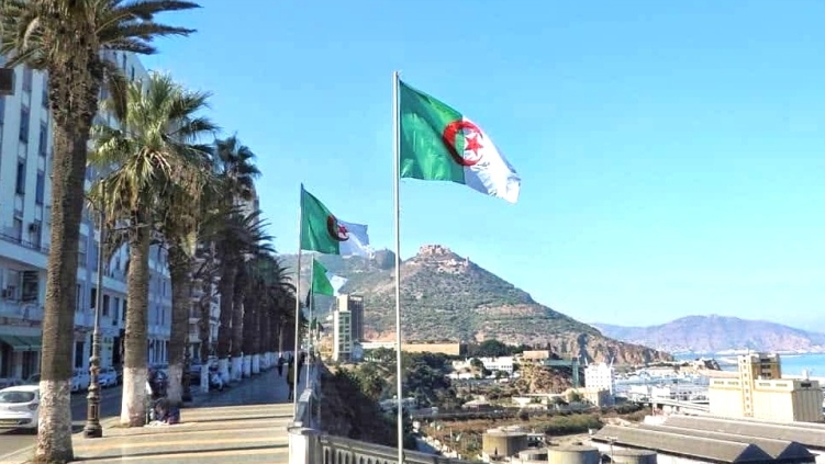 Beach front in Oran, Algeria.