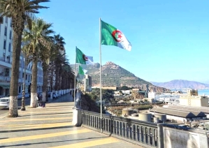 Beach front in Oran, Algeria.