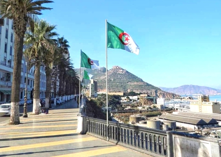 Beach front in Oran, Algeria.