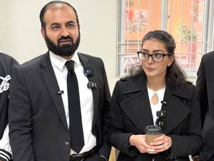Human rights lawyers Imaan Zainab Mazari-Hazir and husband Hadi Ali Chattha in Pakistan.