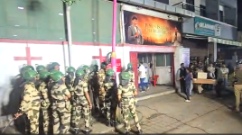 Authorities prepare to demolish Jesus Is Lord Church building in Pimpri-Chinchwad, Maharashtra state, India on Sept. 7, 2026.