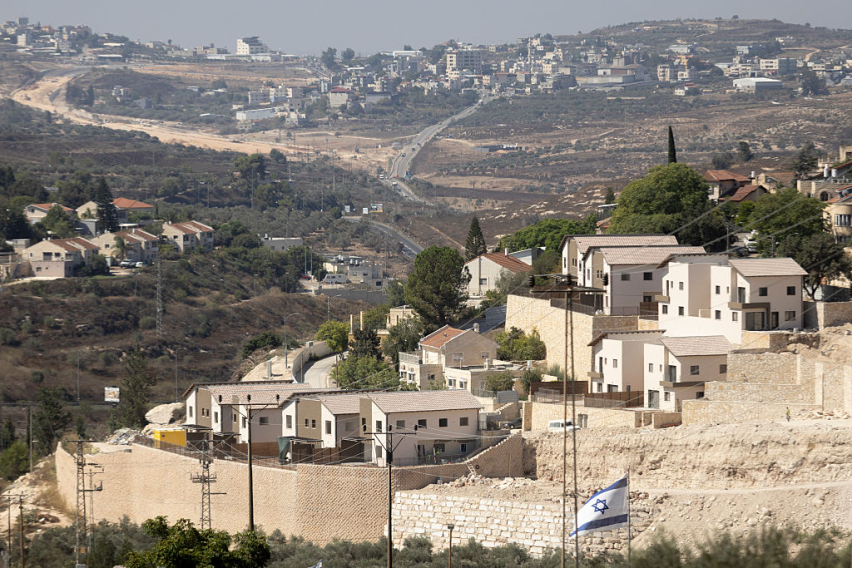 The Israeli settlement of Kedumim stands in the occupied West Bank, Sept. 8, 2026.