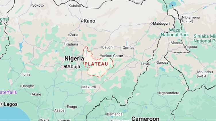 Location of Plateau state, Nigeria.