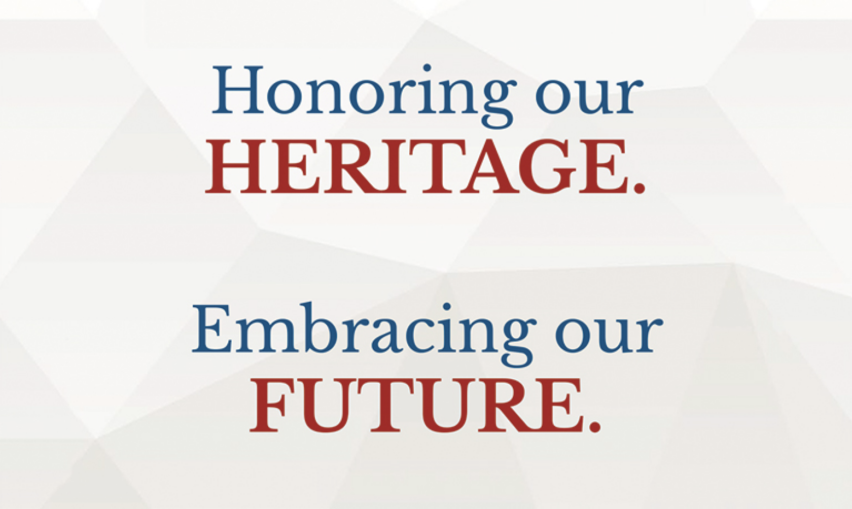 A graphic from the Evangelical Press Association reads “Honoring our heritage. Embracing our future.”