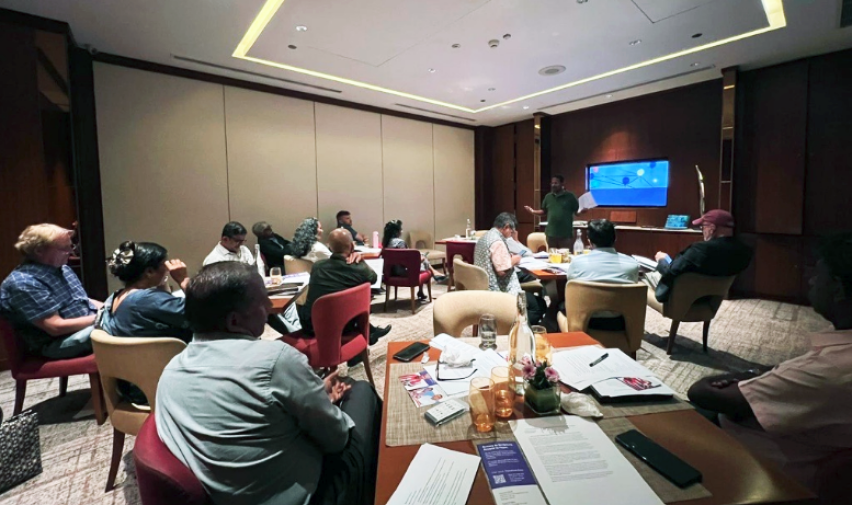 Participants listen as a speaker presents during the South Asia Consultation on Forced Displacement, Protection, and Durable Solutions in Colombo, Sri Lanka, held Sept. 14-16, 2026.