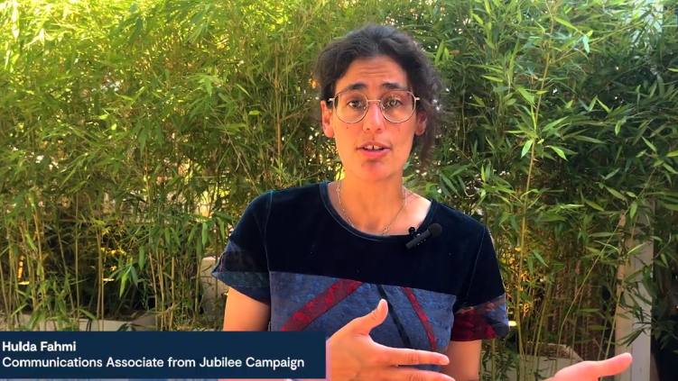 Hulda Fahmi of Jubilee Campaign speaks on forced conversions in Pakistan earlier in 2026.