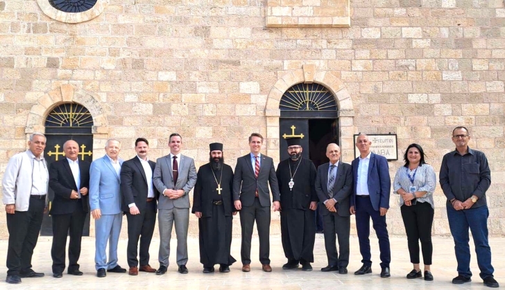 U.S. delegation with church representatives of Jordan.