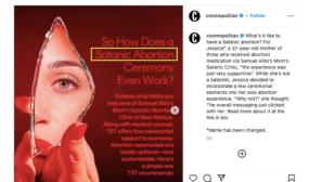 Cosmopolitan magazine promotes Satanic 'abortion ritual'