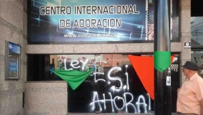 In Argentina, an evangelical church has become the target of feminist vandalism for the fourth time