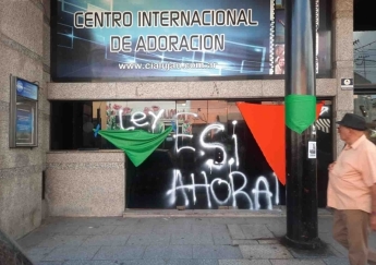 In Argentina, an evangelical church has become the target of feminist vandalism for the fourth time