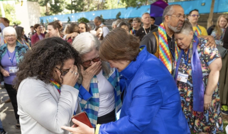 United Methodist Church drops decades-old ban on ordaining LGBT clergy without debate