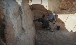Archaelogists uncover quarry stones used in construction of road where Jesus and his disciples walked