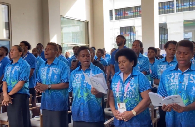 Fiji Olympic athletes’ hymns captivate Olympic Village