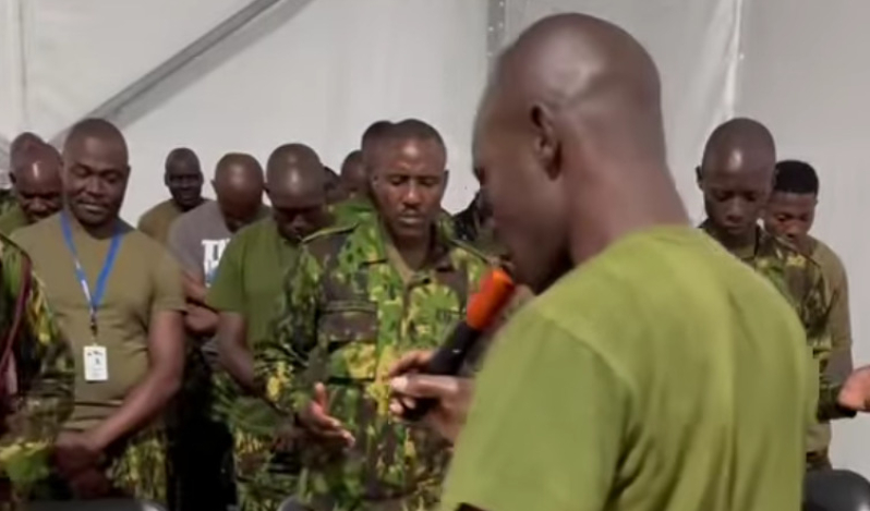 Kenyan police dispatched to Haiti hold prayer service: 'Since we came here, we have only seen the hand of God'