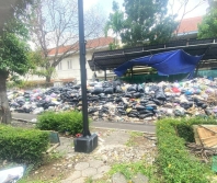 Authorities accused of allowing garbage to pile up near church in Indonesia