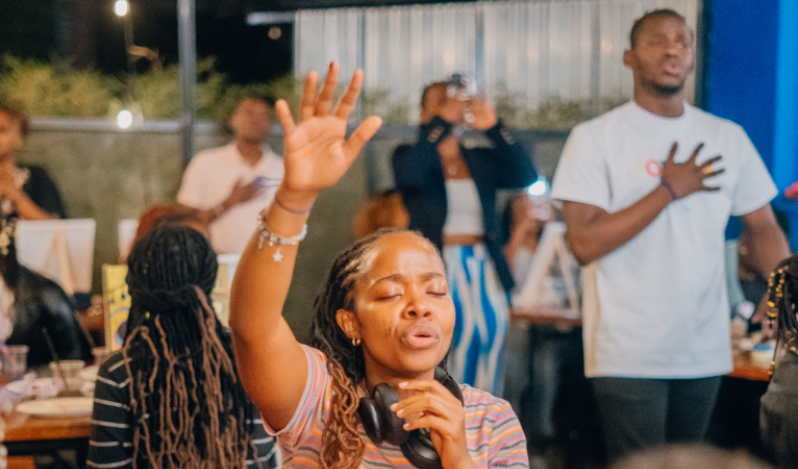 Youth initiative in Nairobi curate worship experience through painting at unique events